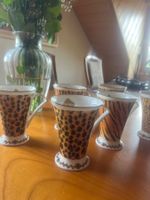 6 besondere Kaffee-Becher Afrika-Style, Porzellan