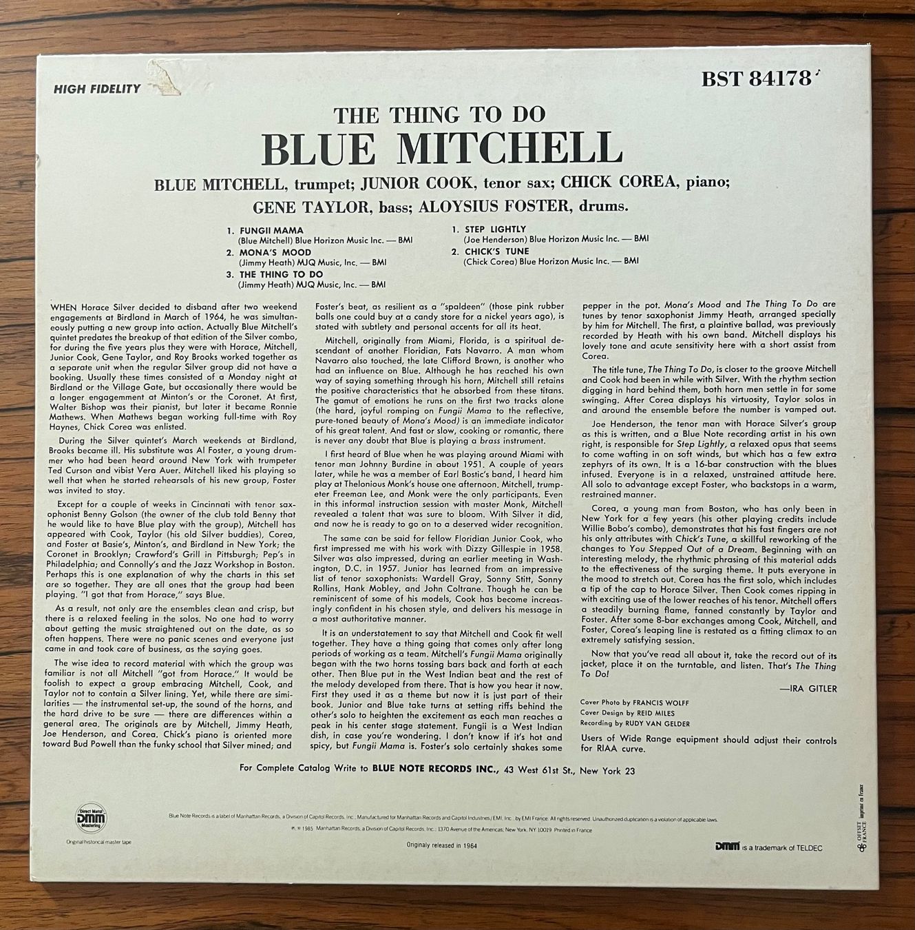Dischi in vinile: Blue Mitchell - The Thing To Do – Usato da Winkel venduto da hei_gxk6 1