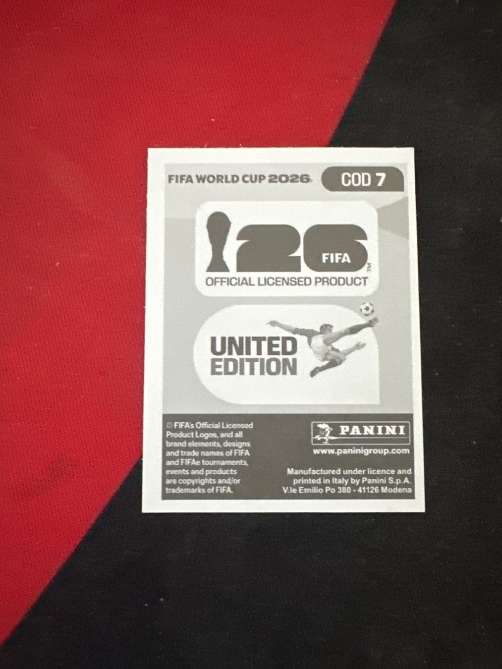 Panini Carte collezionabili: Panini FIFA WM 2026 Sticker - COD 7 – Usato da Sulz AG venduto da DealWerk 1