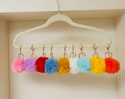 9 Stück - NEU - Pompom - Schlüsselanhänger - Taschenanhänger
