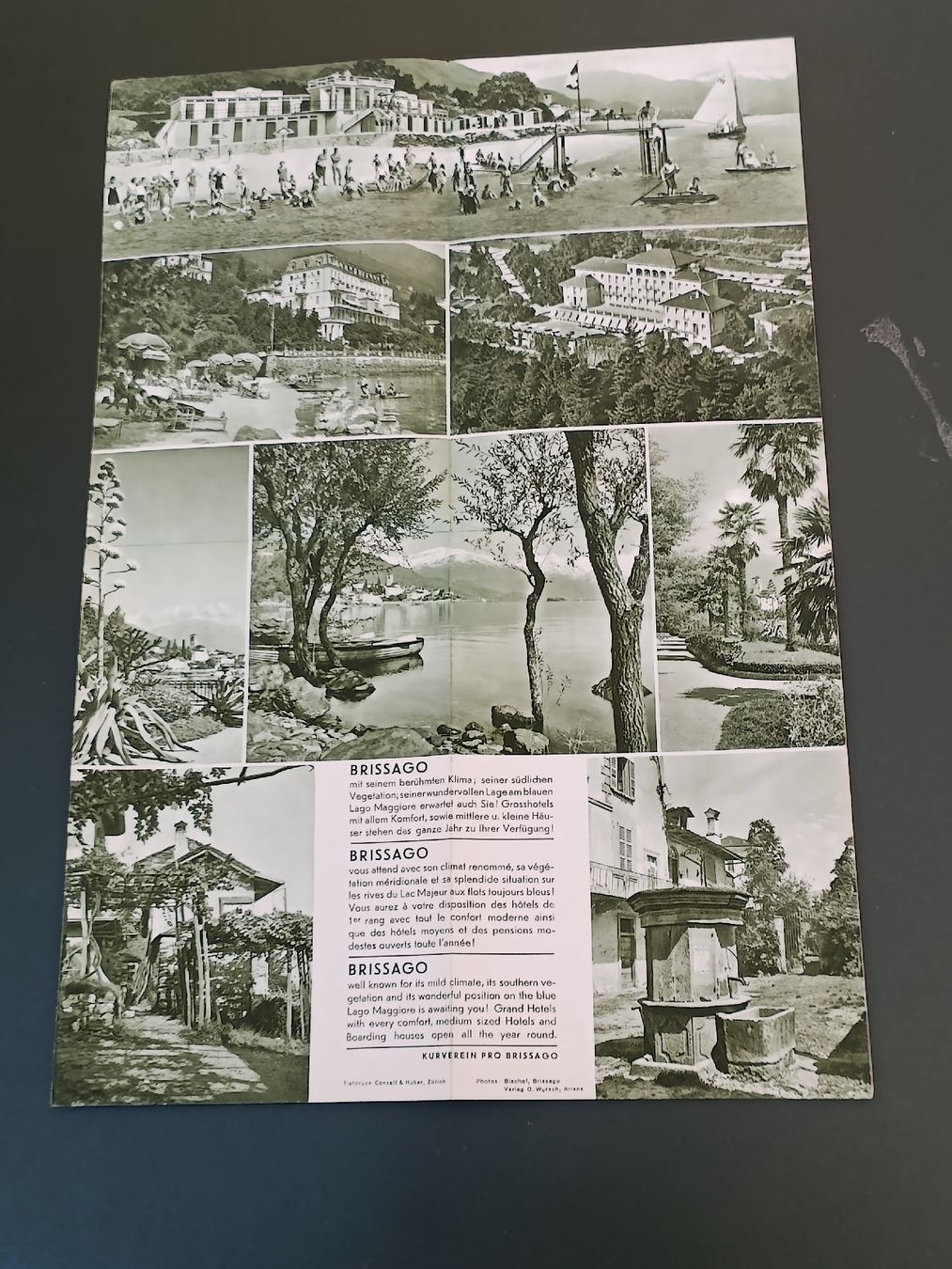Dokumente: Litho Prospekt / Brissago - Ausgabe ca. 1930 – Gebraucht aus Brugg AG von Ente015 1
