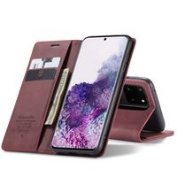 S20 Ultra - Etui clapet portefeuille pochettes rouge