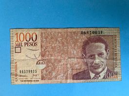 COLOMBIA - Mil Pesos- 7 Noviembre 2006- Jorge ELIÉCER GAETAN