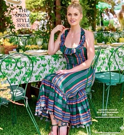 ZIMMERMANN Ruffled Striped Cotton Halterneck Maxi Dress 0/XS