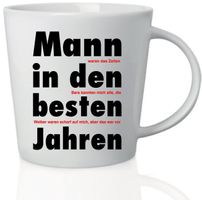 Lustige Kaffeetasse "Mann in den besten Jahren"