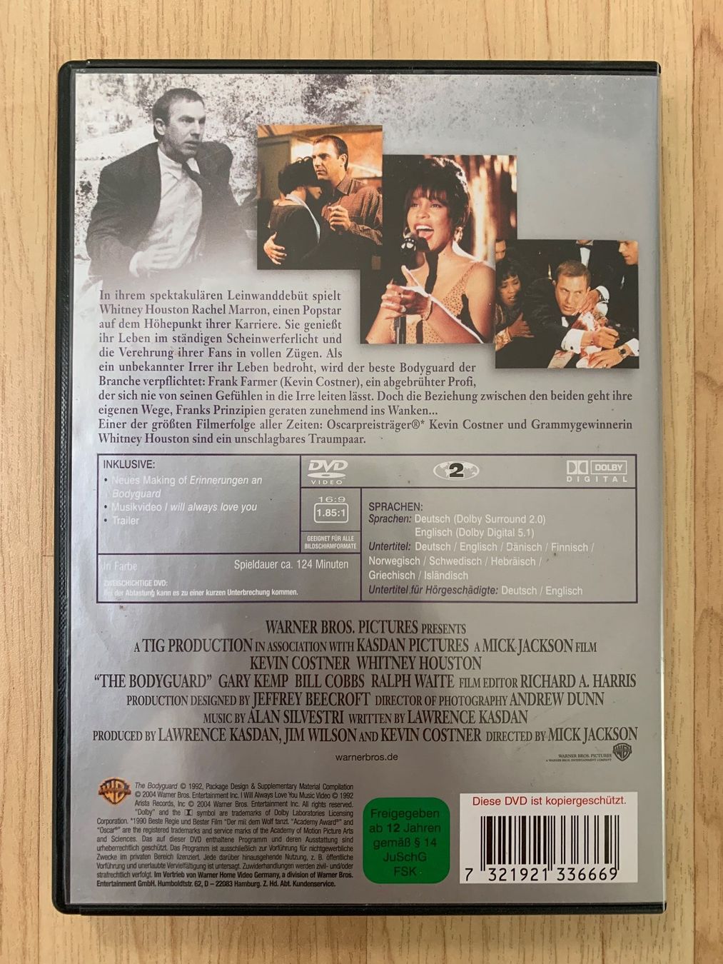 Alle DVDs: Bodyguard (1992, DVD) – Gebraucht aus Sissach von BeetleMouse 1