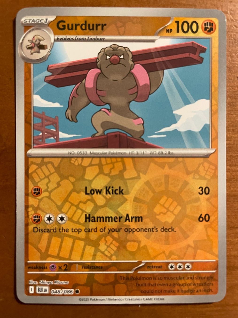 Pokémon Carte collezionabili: Pokemon Gurdurr Reverse (Versand gratis) – Nuovo (secondo la descrizione) da Chur venduto da Angerson