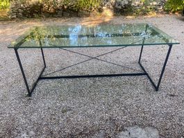 Table en verre/métal design classique Asnago Vender