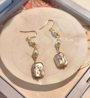 Boucles d'oreilles faits main perle Baroque perles akoya