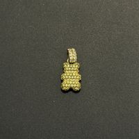 gold gummy bear pendant 