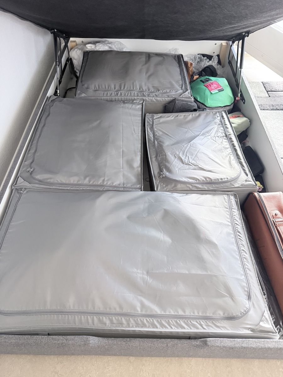Lits: Boxspringbett 120x200 anthrazit inkl. Topper – D'occasion à Niederwangen BE par KuE.00 3