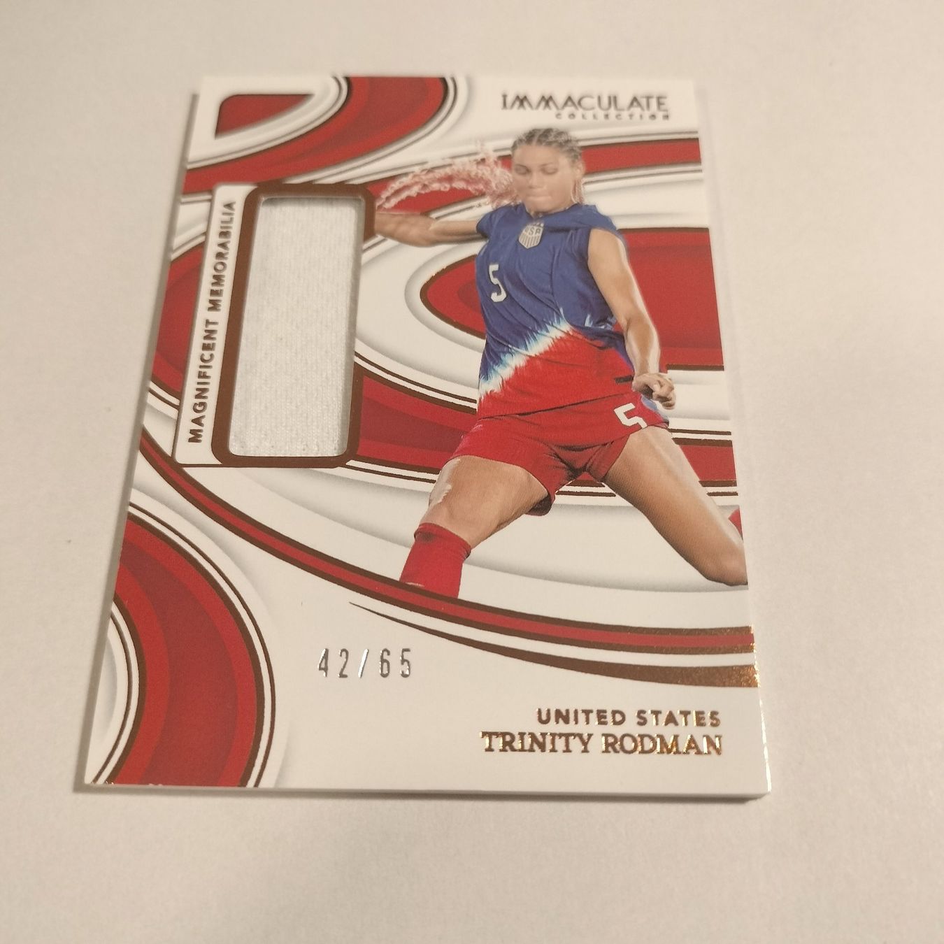 Panini Carte collezionabili: Trinity Rodman Immaculate Memorabilia #ME-TR 42/65 – Nuovo (secondo la descrizione) da Bern venduto da SportsMemos 4