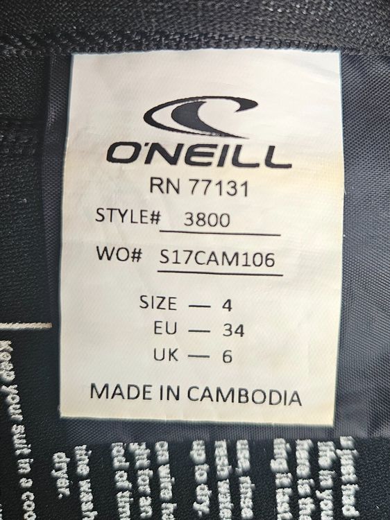 O'Neill Mute per immersioni: Neoprenanzug/Wetsuit Damen - Grösse 4 (ca. EU 34) - O'Neill – Nuovo (secondo la descrizione) da Thun venduto da NWY 3