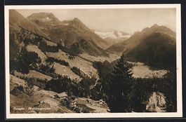 Curaglia, Ortsansicht aus der Vogelschau