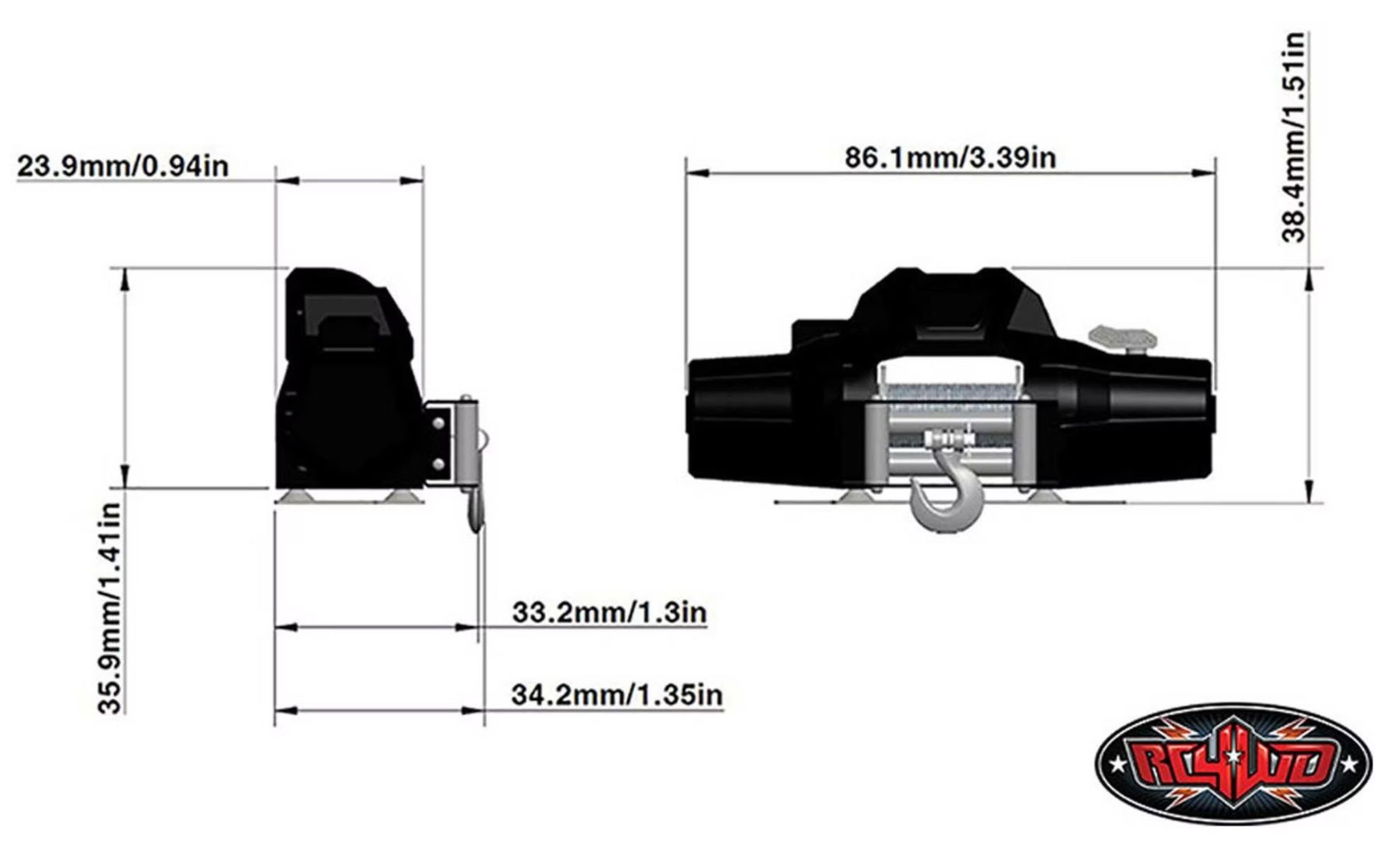 RC4WD Modellismo RC: Rc4Wd WARN Zeon 10 Seilwinde, Abschleppwinde 1:8 - Ovp. – Nuovo e nell'imballaggio originale da Tafers venduto da JP911 3