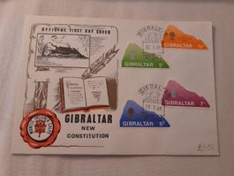 Rare! Gibraltar - Constitution 1969 - Premier Jour! Cachet!