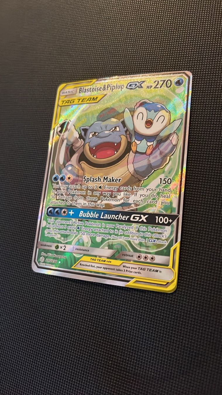 Pokémon Sammelbilder & Trading cards: Pokémon Blastoise & Piplup GX 215/235 – Gebraucht aus Seuzach von provenzano18 2