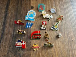 16 Stk. Pin - Sport, Turnverein, World Cup etc.