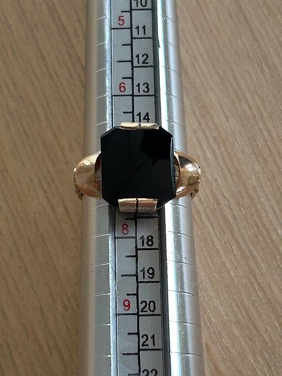 Onyx Ringe: 14 Karat Gelbgoldring mit Onyx – Gebraucht aus Luzern von lou4444 3