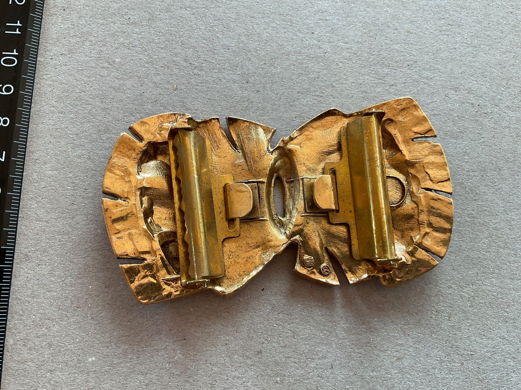 Fibbie per cinture: Gürtelschnalle goldfarbig mit Strass – Usato da Rümlang venduto da euqinom16 1