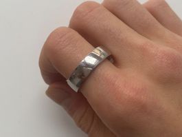 Xenox Massive Silberne Edelstahl Ring