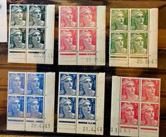 FRANCE coins datés  neufs ** 1945-51