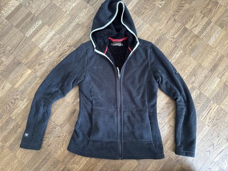 Mammut Kuscheljacke mit Kapuze Schwarz Grösse M