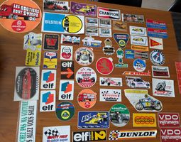 Autocollants vintage F1 et auto