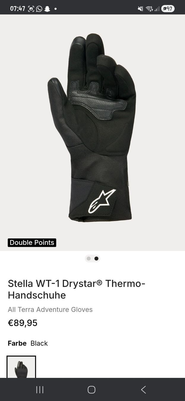 Alpinestars Guanti & manicotti: Alpinestar Stella WT-1 Drystar / Thermo-Handschuhe – Nuovo (secondo la descrizione) da Ettingen venduto da mus_qx88 1