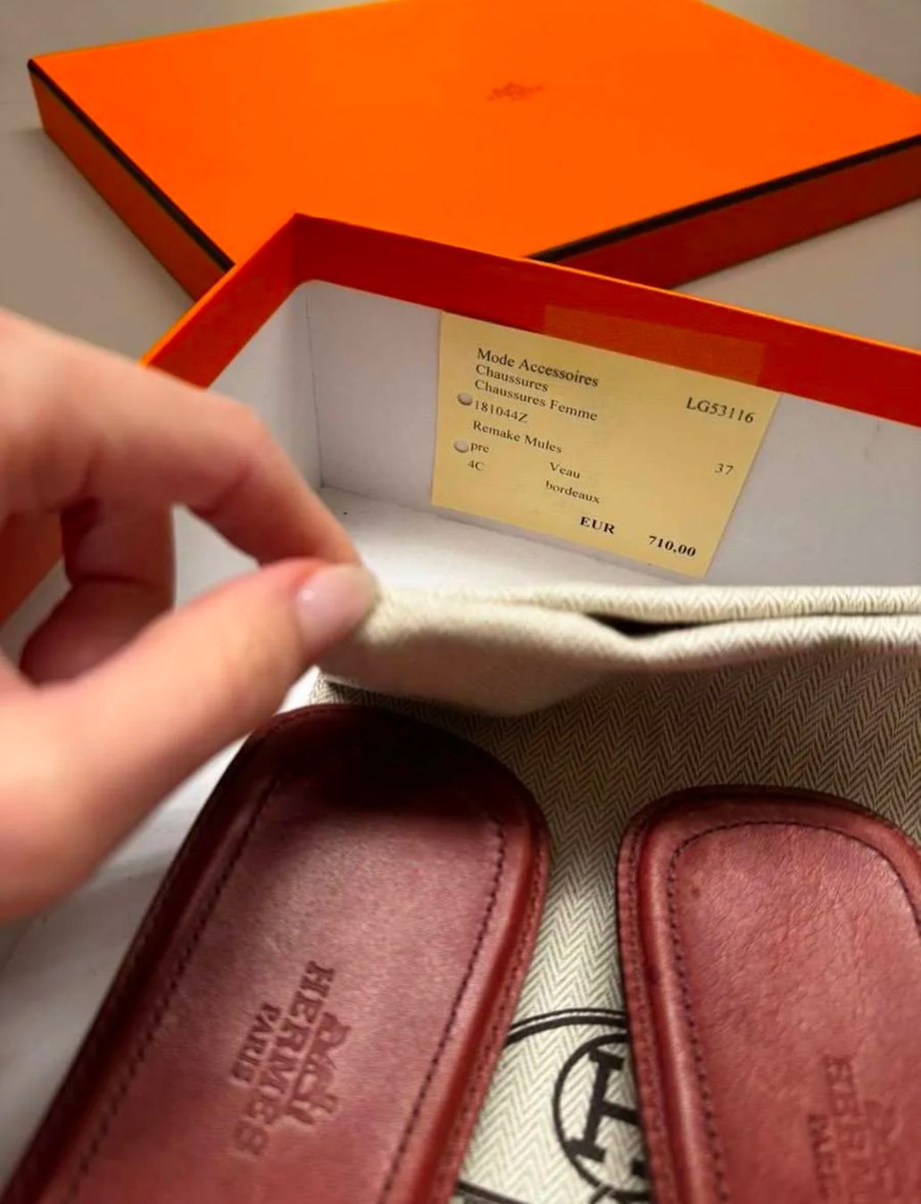 Hermès Damenschuhe: Hermès Remake Sandalen, Gr. 37, bordeaux – Neu (gemäss Beschreibung) aus Triesen von atos87 3