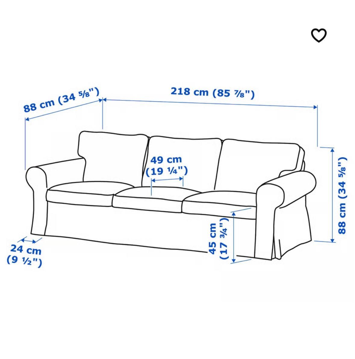 Ikea Divani: IKEA EKTORP Sofa-Set – 2er & 3er Sofa dunkelgrau – Usato da Urtenen-Schönbühl venduto da alisha_553 3