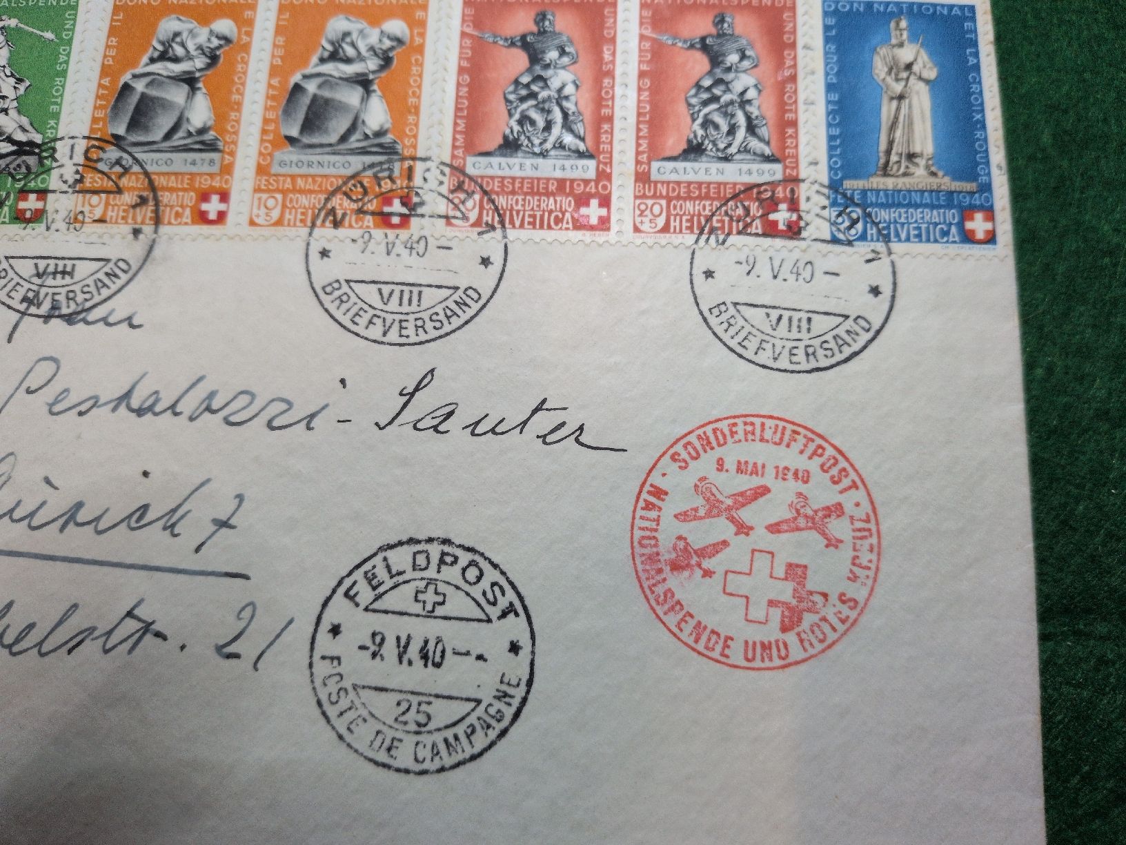 Enveloppe (Couverts)Suisse 1940 Croix-Rouge mai 1940 (Gebraucht) in ...