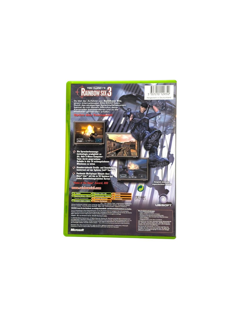 Microsoft Giochi: Tom Clancy’s Rainbow Six 3 Xbox Classic – Usato da Domat/Ems venduto da IsseldorsShop 1