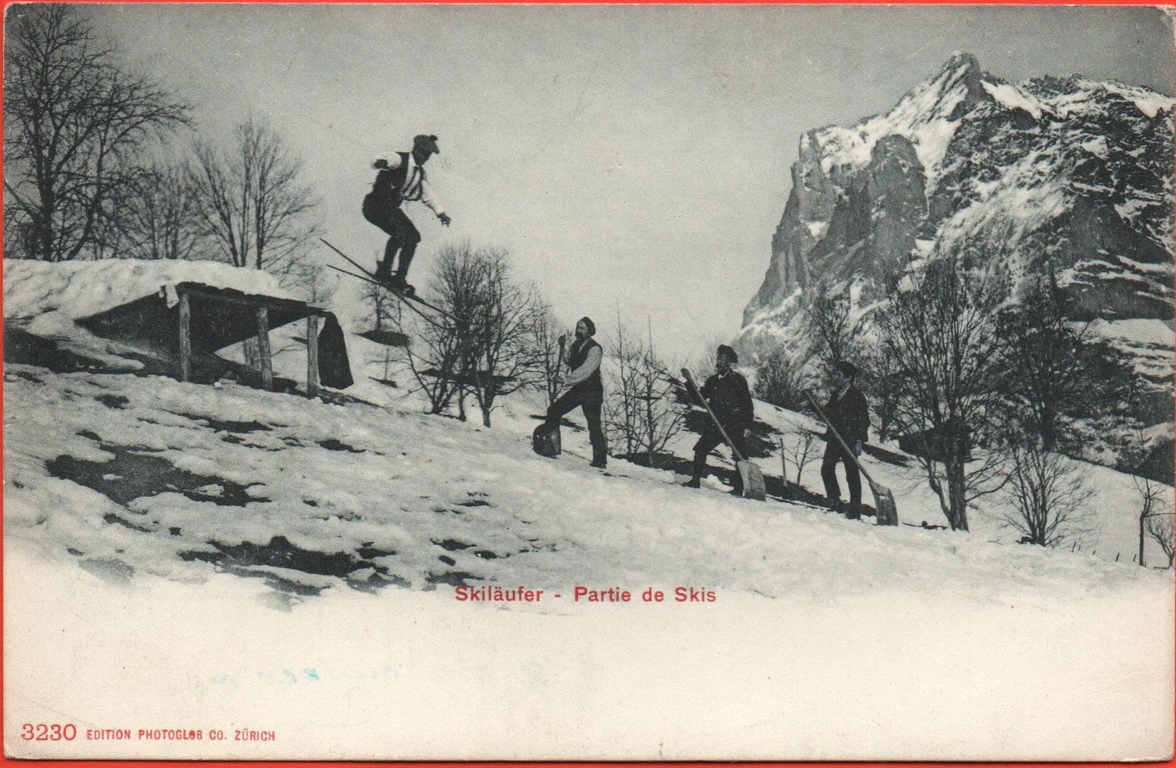 Cartoline postali: GRINDELWALD Skiläufer - Partie de Skis – Nuovo (secondo la descrizione) da Jona venduto da philajona