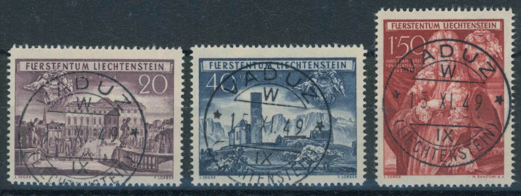 Alle Briefmarken: 1949 - Grafschaft Schellenberg - Ersttag Voll Stempel ET – Gebraucht aus Schindellegi von leecollect