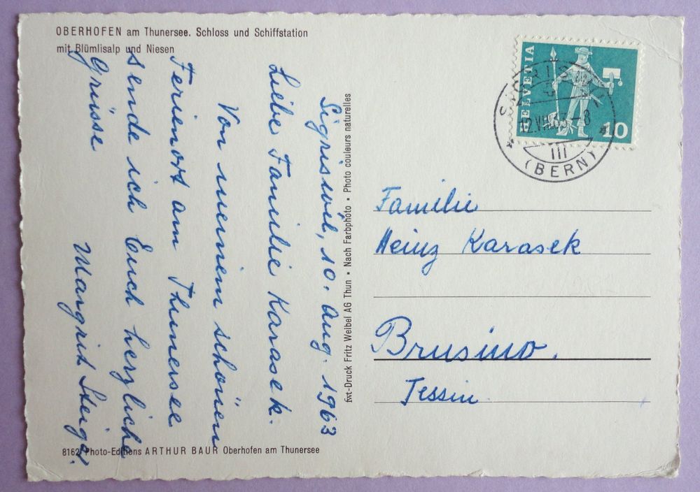 Oberhofen am thunersee, Schloss und Schiffstation