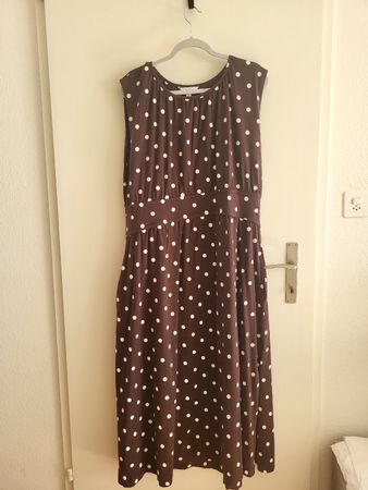 NEXT Kleid Gr 46 PolkaDots Braun
