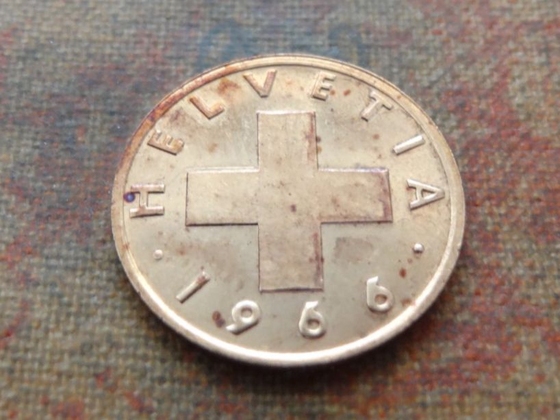 Tutti le monete: 1 Rp. 1966  (A) – Usato da Romanel-sur-Lausanne venduto da Swift13