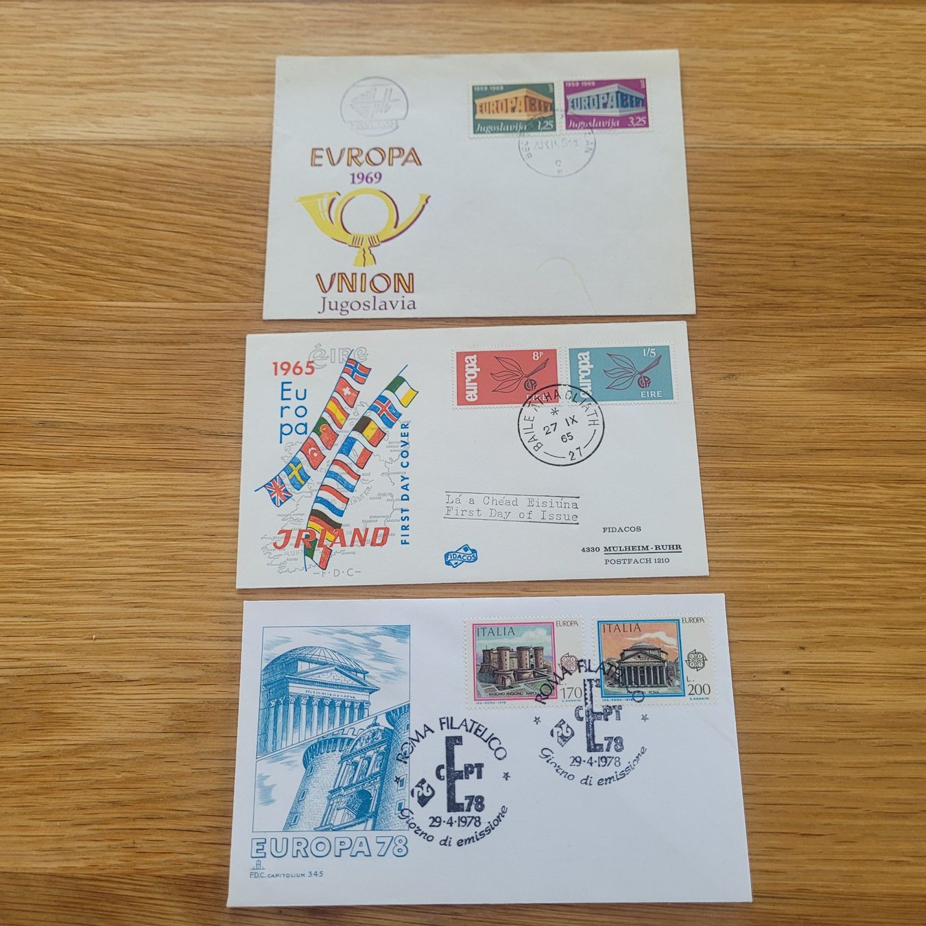 Tutti i francobolli: Lot FDC Europa – Usato da Biel/Bienne venduto da Destockweb