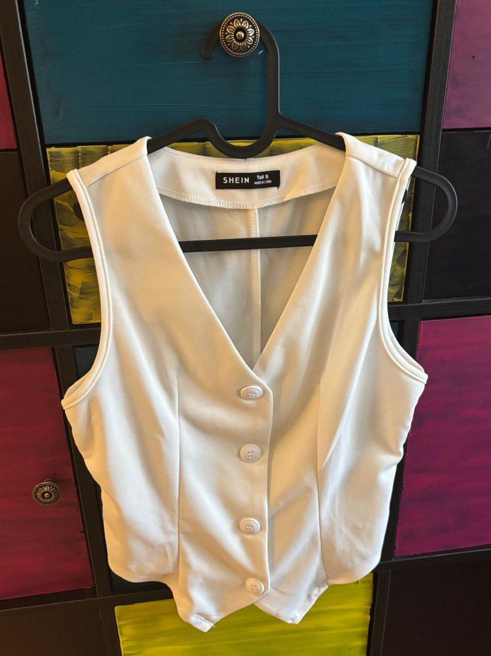 Shein Gilet & Giacche senza maniche: Shein Weste, weiss, Grösse S, neuwertig – Usato da Bülach venduto da reaos 1