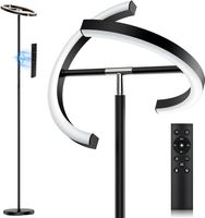 LED Stehlampe Wohnzimmer Dimmbar 22W 1300LM Deckenfluter