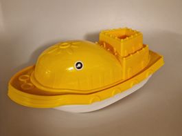 Spielboot für Badewanne gelb