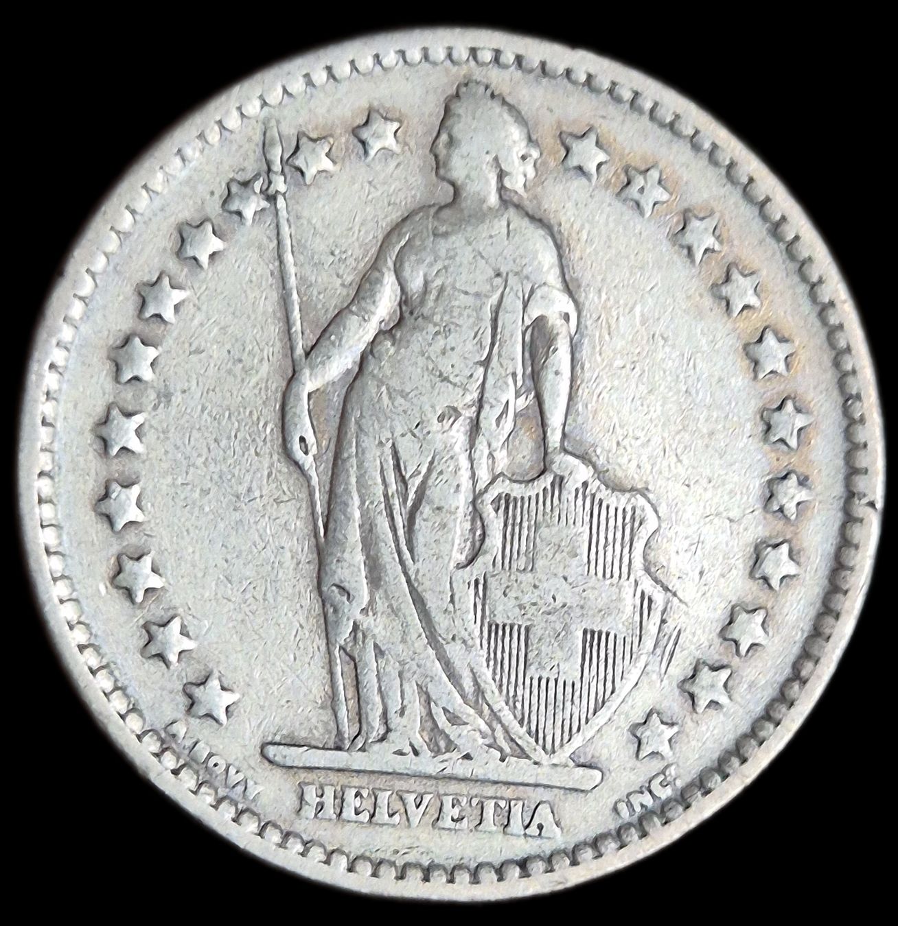 Tutti le monete: Silber 2 Franken 1901Schweiz Superrar – Usato da Grenchen venduto da Grenchen_Coins 1