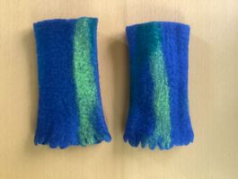 Pulswärmer handgefilzt, Winter-Accessoire