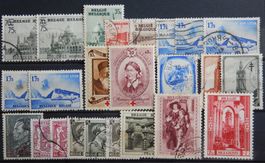 Belgien ex. Kat. 479-515 */(*)/gest. 1938/39