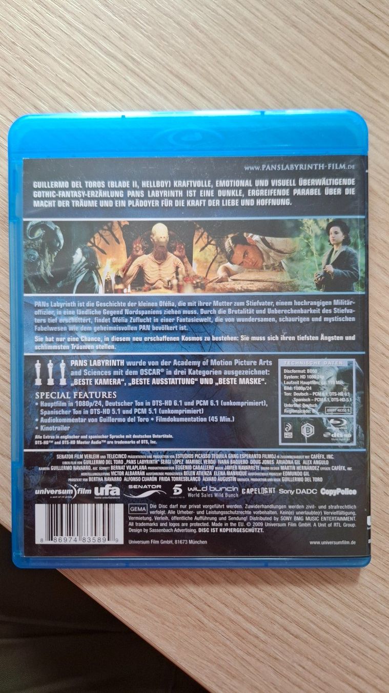Tutti i DVDs: Pan's Labyrinth Blu Ray – Usato da Rüttenen venduto da Knief 1