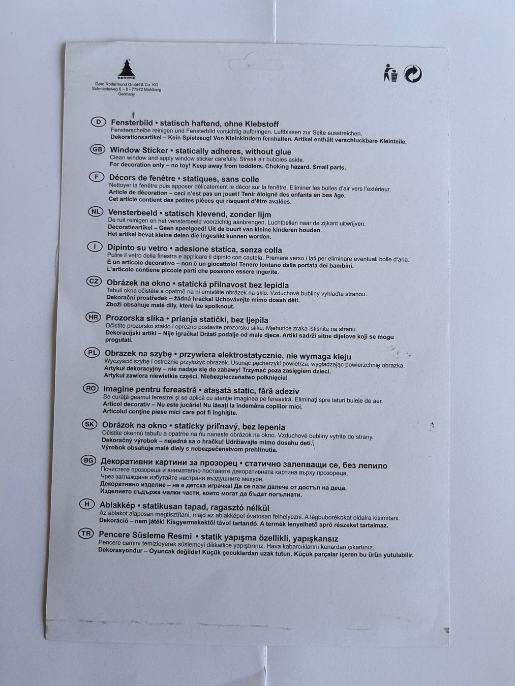 Tutte le decorazioni: Fensterbild Drachen & Eulen (GEROMA) – Nuovo (secondo la descrizione) da Bern venduto da san_svt6 1