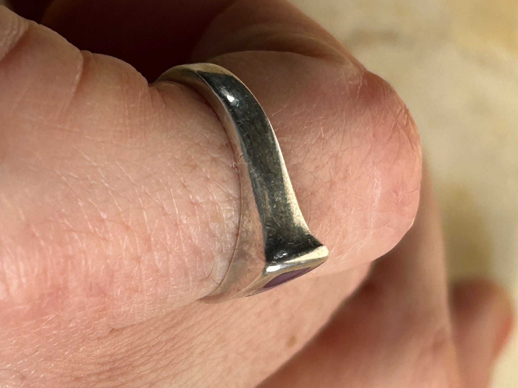 Anelli: Silberring mit blauem Stein, Gr. 50 – Usato da Laufen venduto da Bellebellezza 2