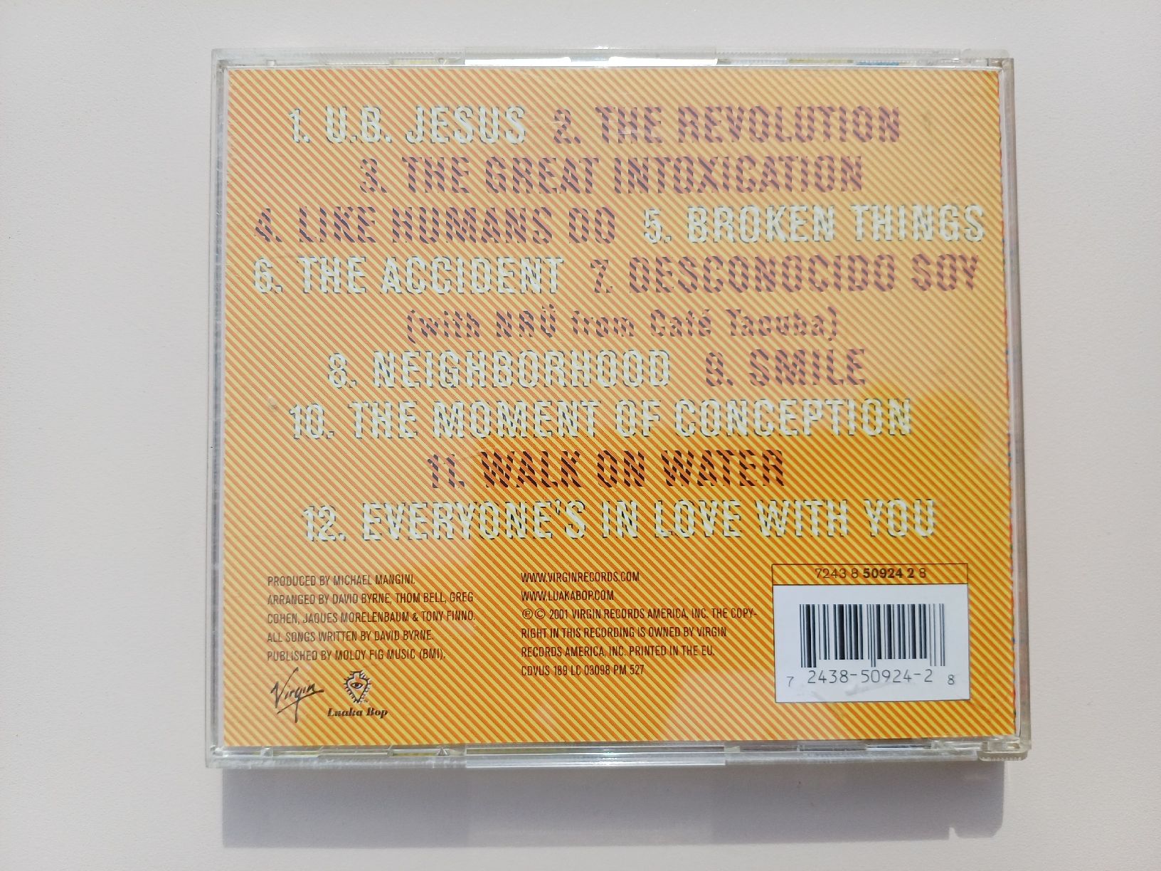 CD: David Byrne "Look into the Eyeball" CD – Usato da Begnins venduto da Drastic-Sound 1
