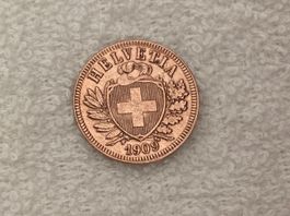2 centimes/rappen 1909